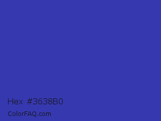 Hex #3638b0 Color Image