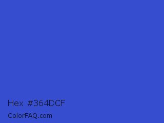 Hex #364dcf Color Image