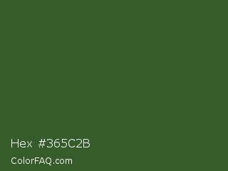 Hex #365c2b Color Image