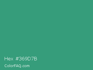 Hex #369d7b Color Image