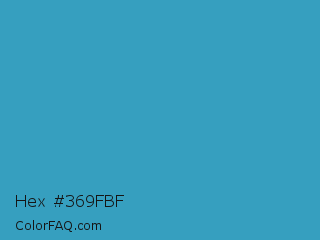 Hex #369fbf Color Image