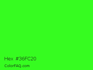 Hex #36fc20 Color Image