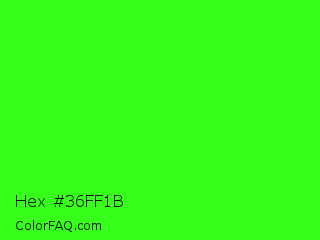 Hex #36ff1b Color Image
