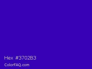 Hex #3702b3 Color Image