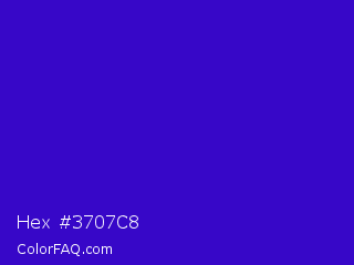 Hex #3707c8 Color Image
