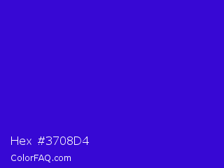 Hex #3708d4 Color Image