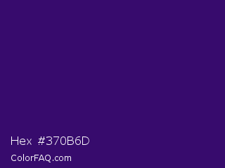 Hex #370b6d Color Image