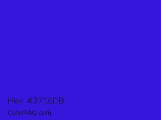 Hex #3716db Color Image