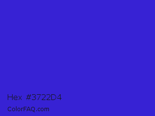 Hex #3722d4 Color Image
