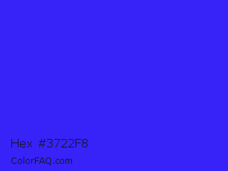 Hex #3722f8 Color Image