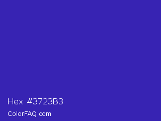 Hex #3723b3 Color Image