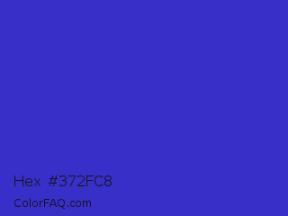 Hex #372fc8 Color Image