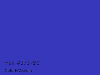 Hex #3737bc Color Image