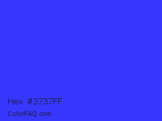 Hex #3737ff Color Image