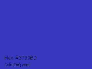 Hex #3739bd Color Image
