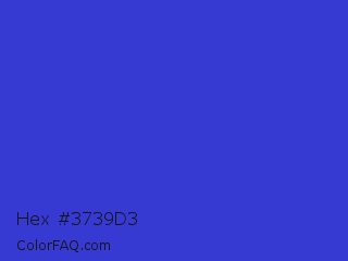 Hex #3739d3 Color Image
