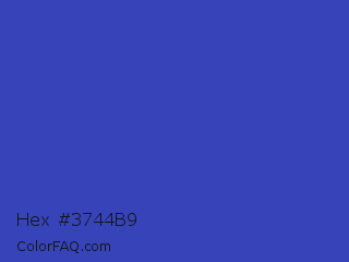 Hex #3744b9 Color Image