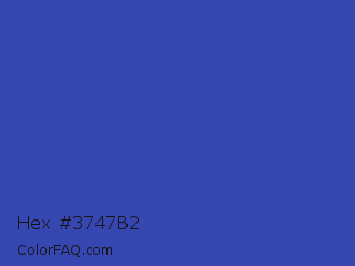 Hex #3747b2 Color Image