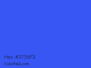 Hex #3756f3 Color Image