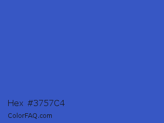 Hex #3757c4 Color Image