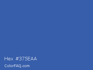 Hex #375eaa Color Image