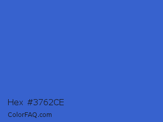 Hex #3762ce Color Image