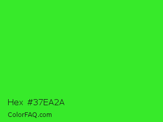 Hex #37ea2a Color Image