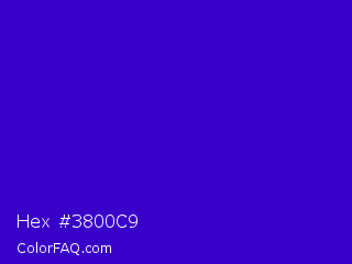Hex #3800c9 Color Image