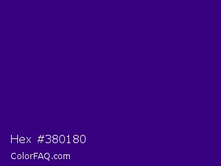 Hex #380180 Color Image