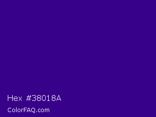 Hex #38018a Color Image