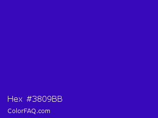 Hex #3809bb Color Image