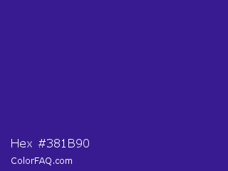 Hex #381b90 Color Image