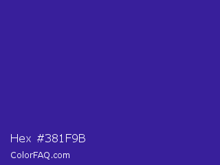Hex #381f9b Color Image