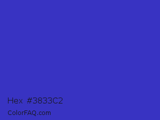 Hex #3833c2 Color Image