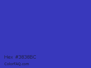 Hex #3838bc Color Image