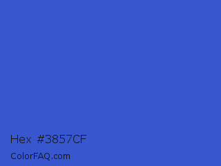 Hex #3857cf Color Image
