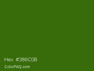 Hex #386c0b Color Image