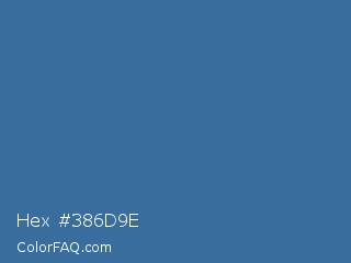 Hex #386d9e Color Image