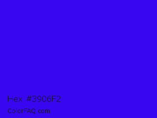 Hex #3906f2 Color Image