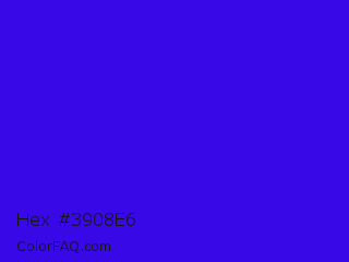 Hex #3908e6 Color Image