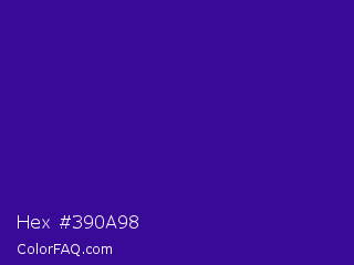 Hex #390a98 Color Image