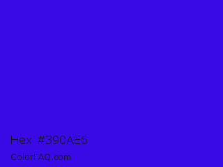 Hex #390ae6 Color Image