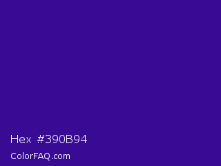 Hex #390b94 Color Image
