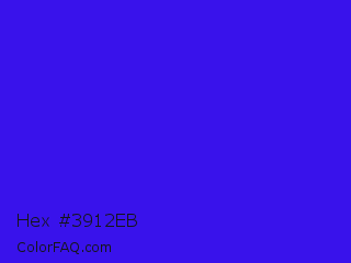 Hex #3912eb Color Image