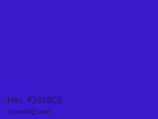 Hex #3918ce Color Image