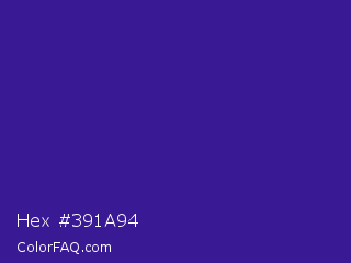 Hex #391a94 Color Image