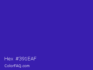Hex #391eaf Color Image
