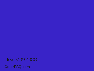 Hex #3923c8 Color Image
