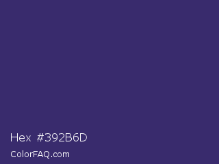 Hex #392b6d Color Image