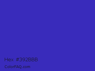 Hex #392bbb Color Image